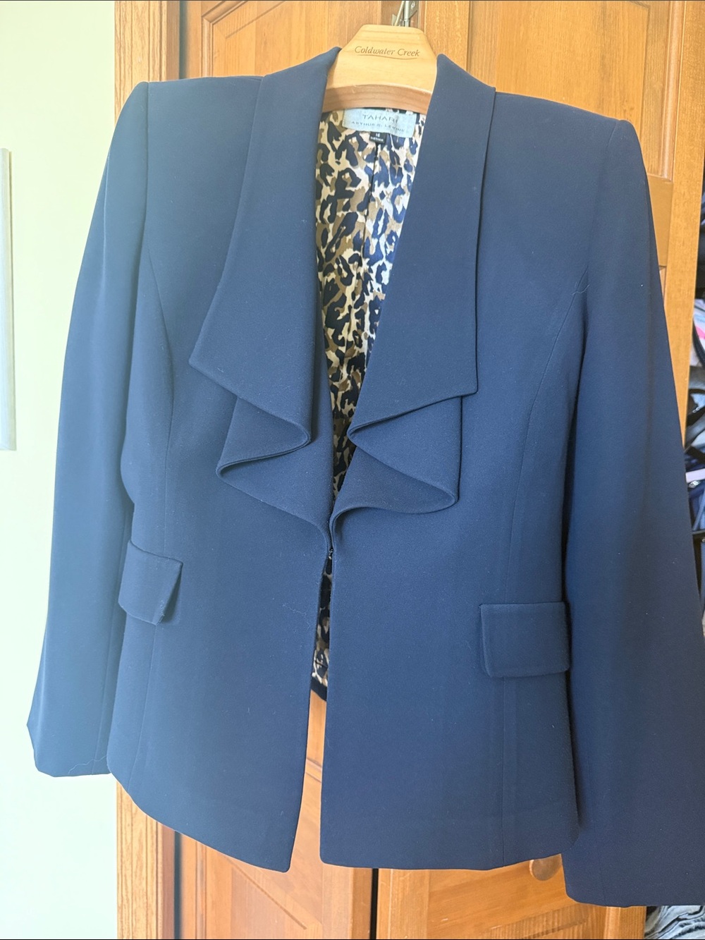 Tahari Blazer with Leopard Lining